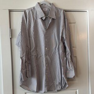 Hamilton Blue and White Checkered Dress Shirt